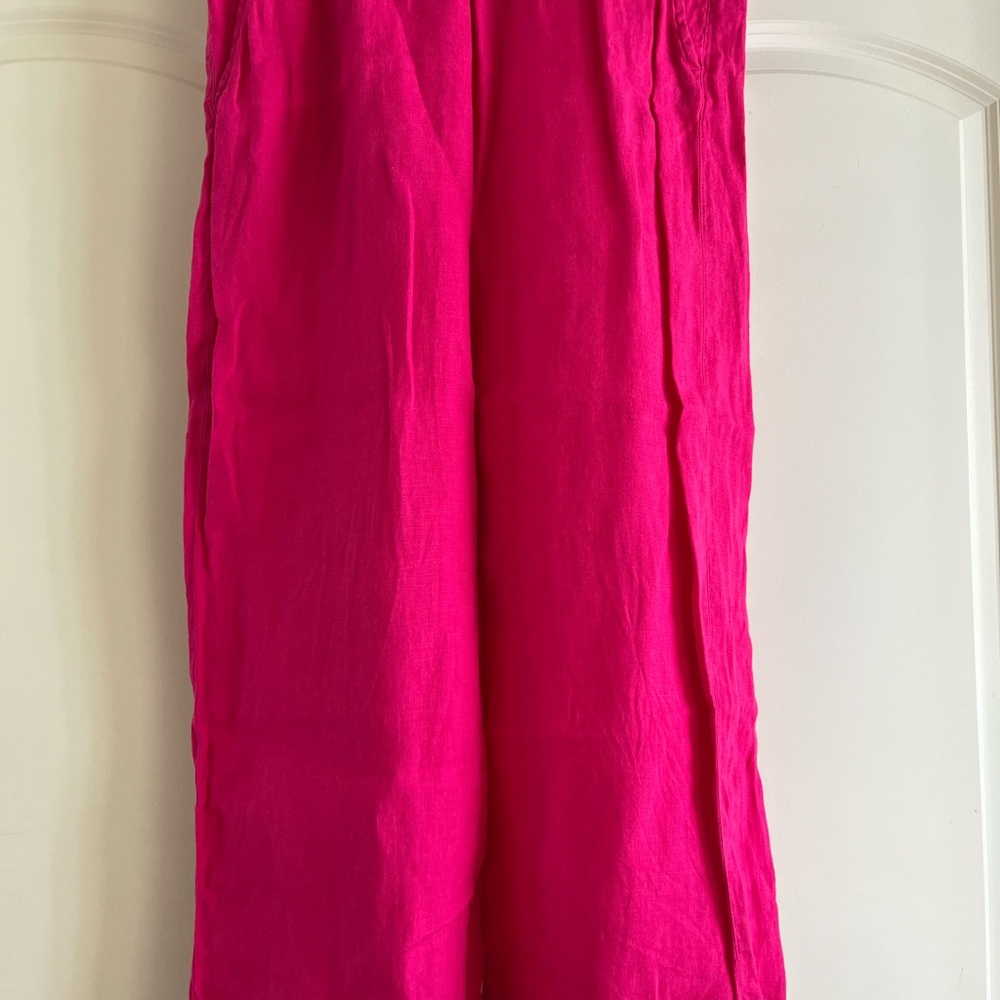 Vibrant Pink Wide-Leg Pants